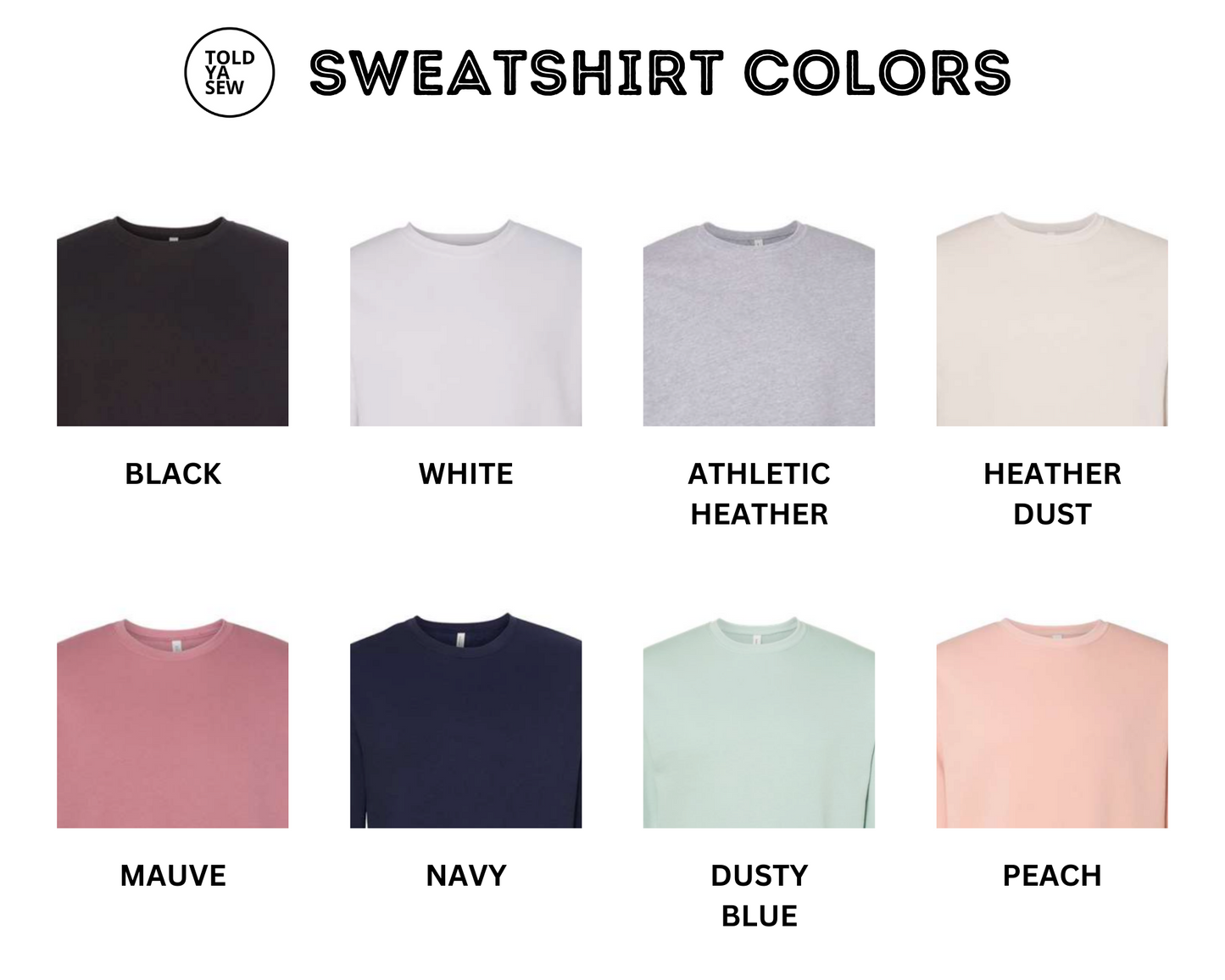 Custom Embroidered Curved Collar Line Crewneck