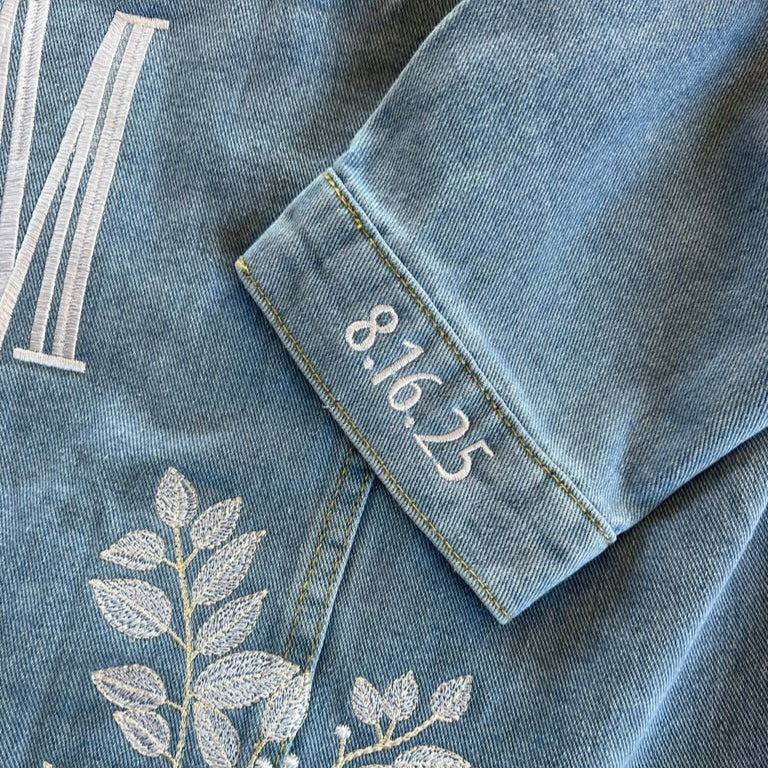 Custom Embroidered Denim Jacket - Design Deposit