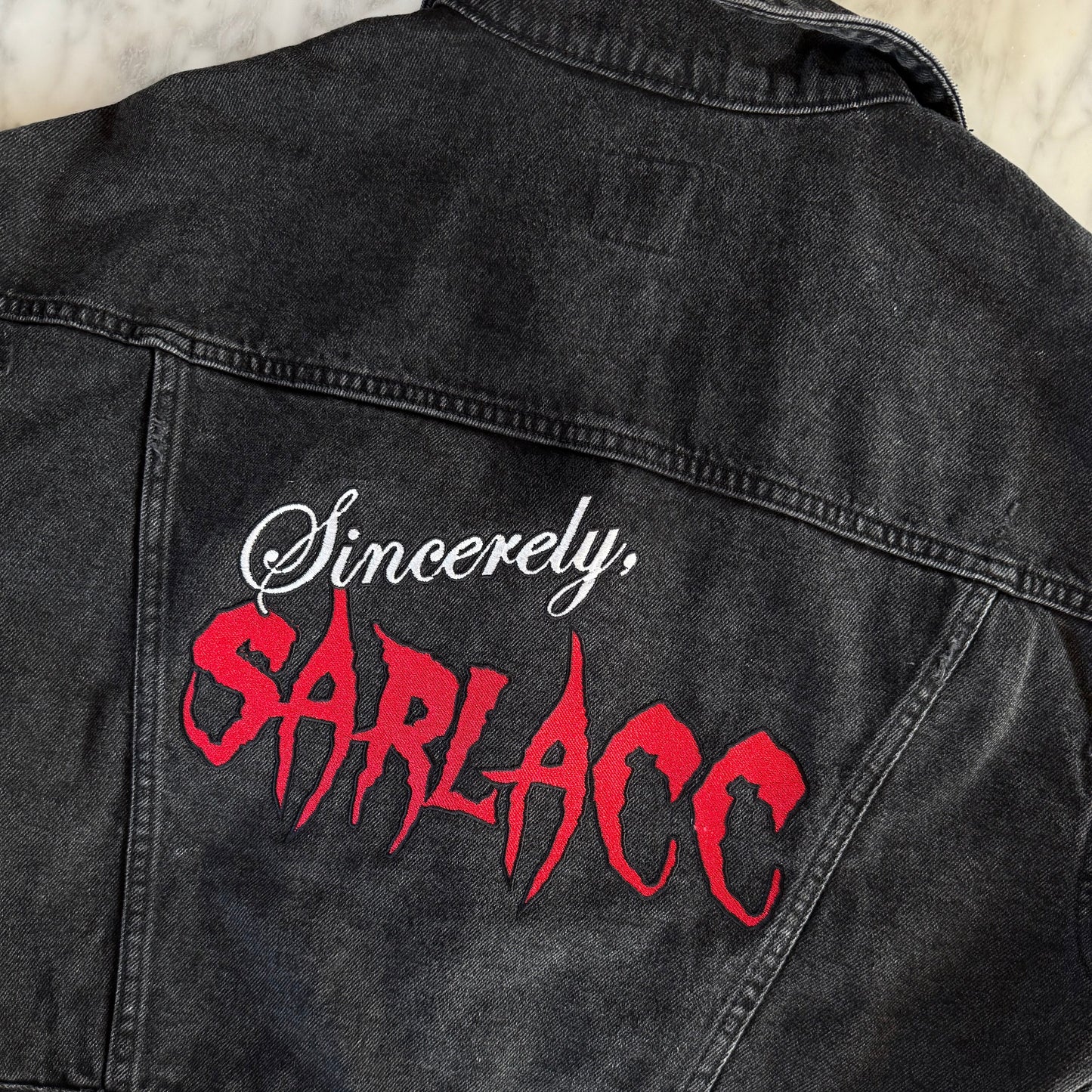Custom Embroidered Denim Jacket - Design Deposit