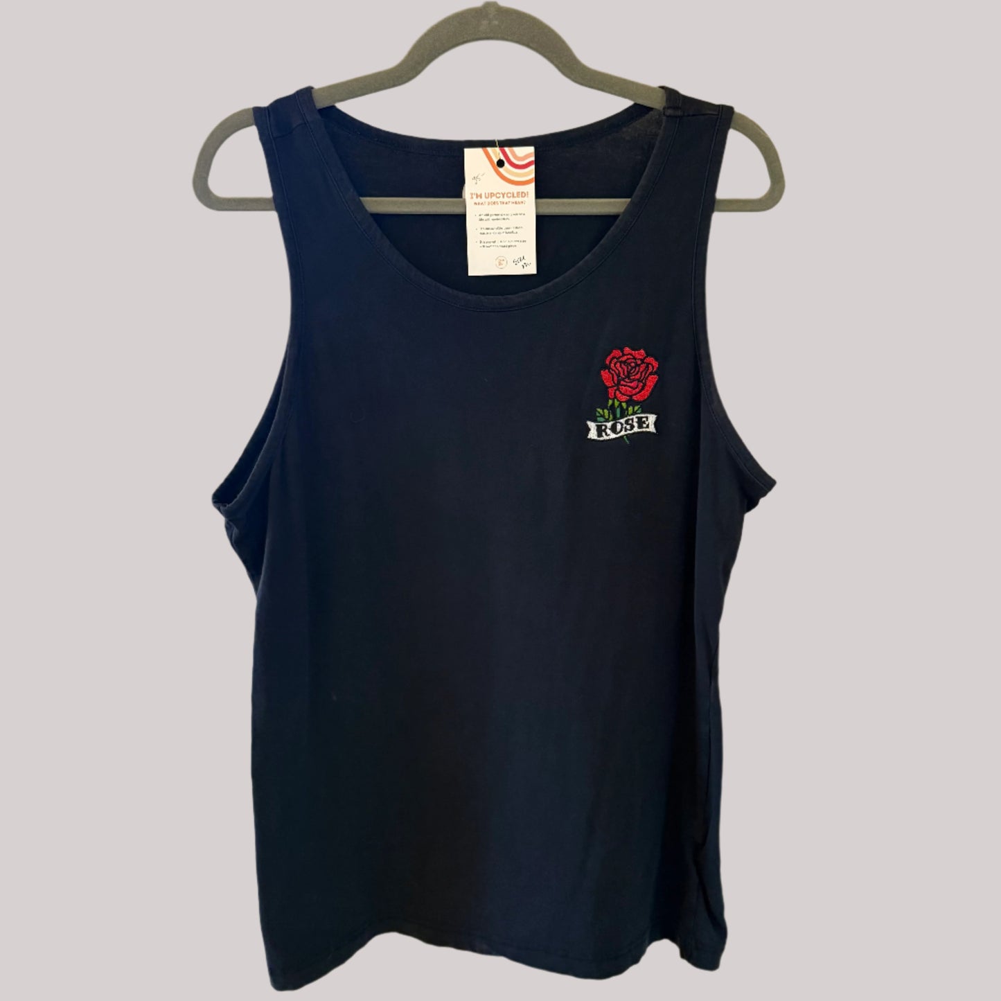 Rose "Long Live the Hustle" Men's Upcycled Tank Top