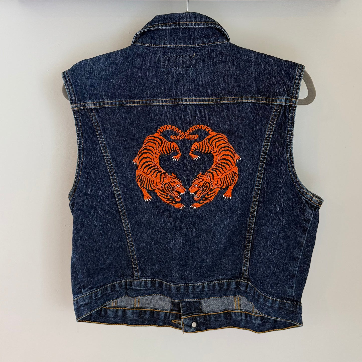 Cincy Bengal Tigers Denim Vest