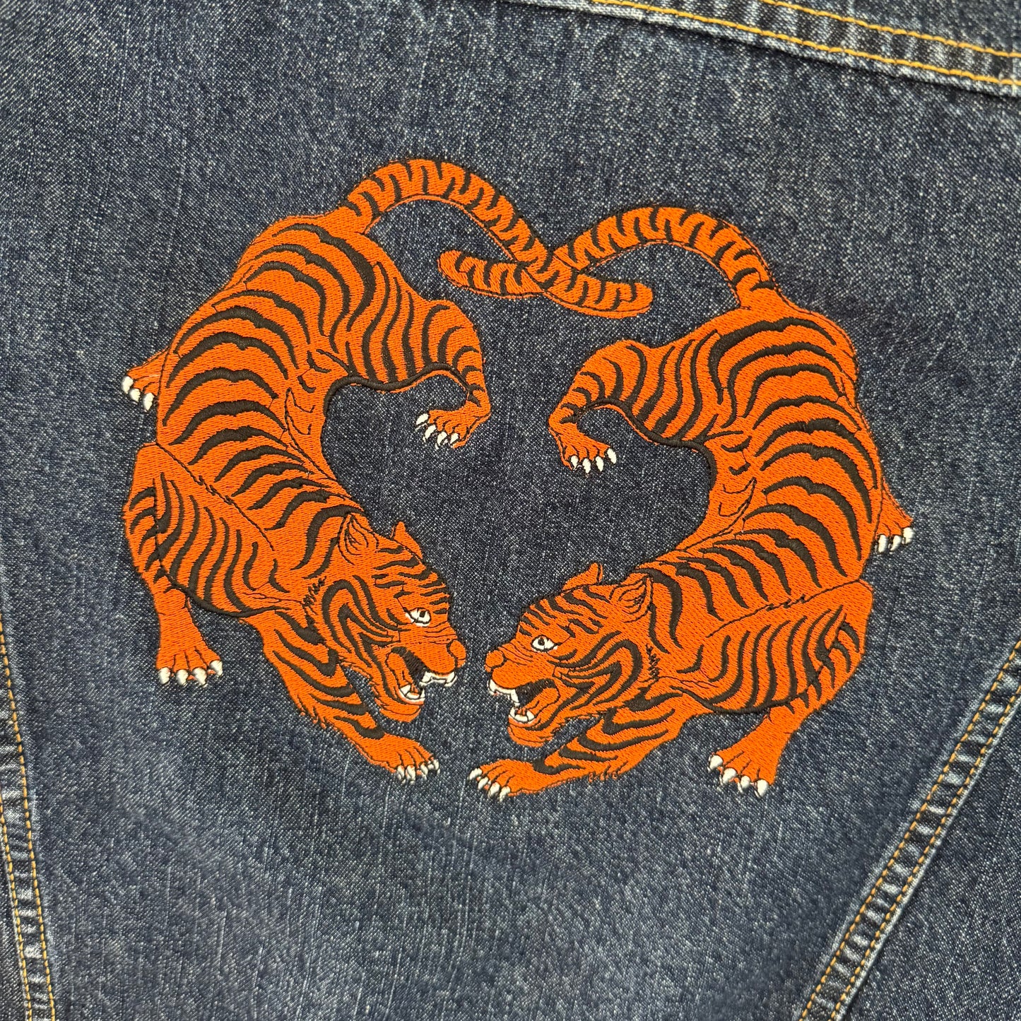 Cincy Bengal Tigers Denim Vest
