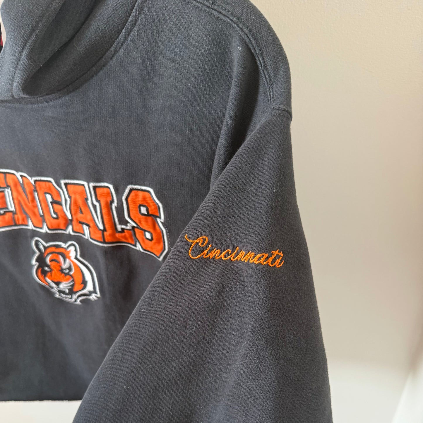 Bengals Cropped Upcycled Hoodie