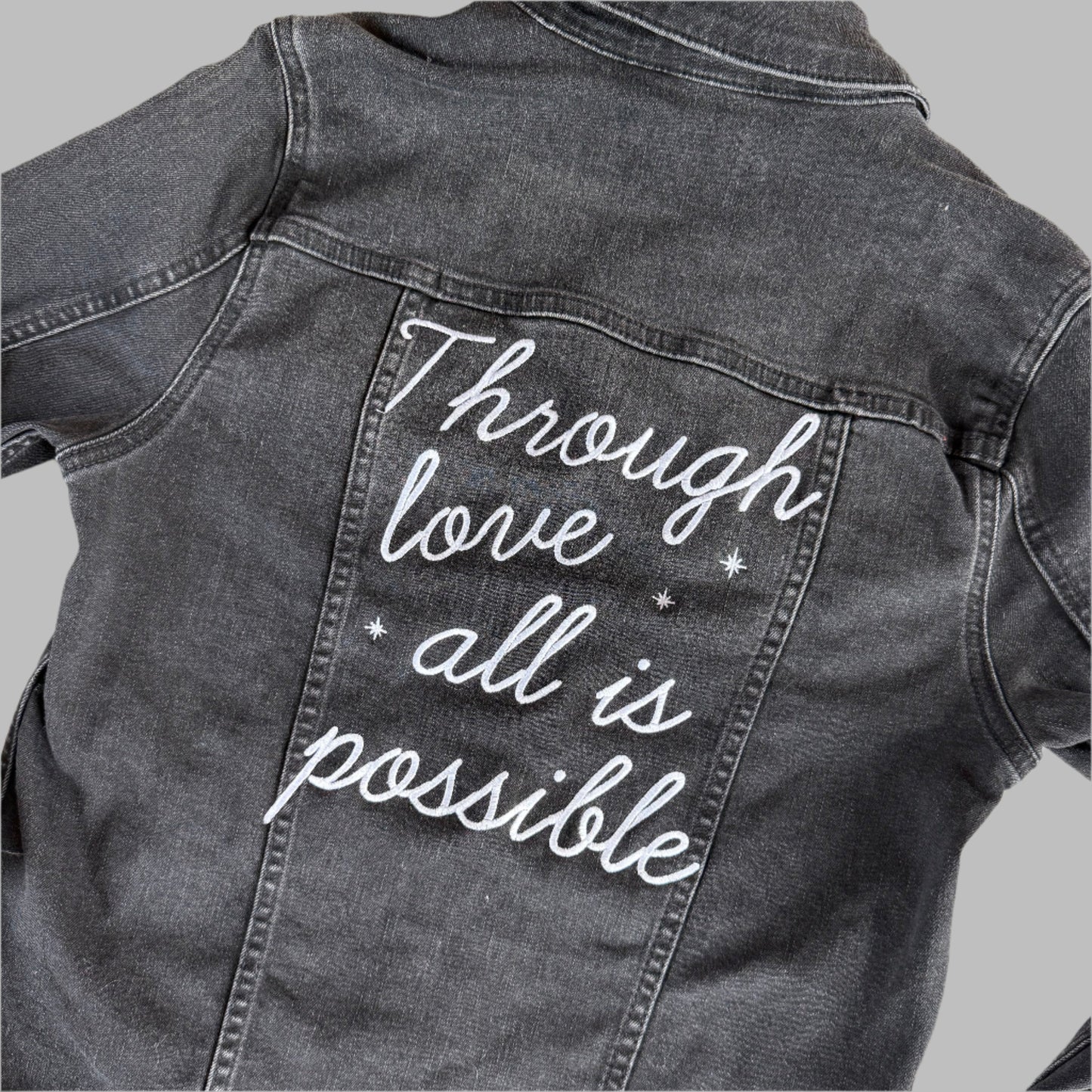 Custom Embroidered Denim Jacket - Design Deposit