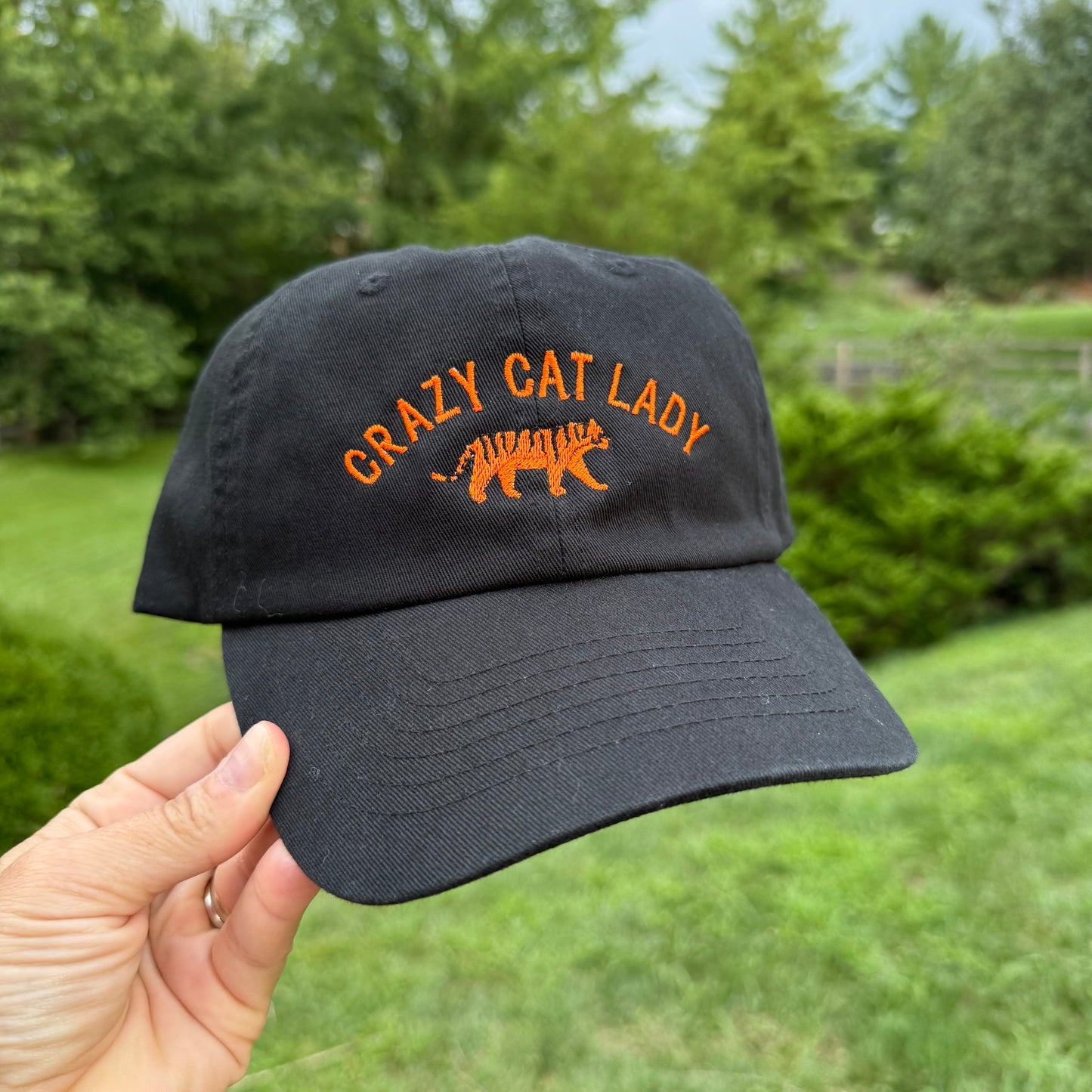 "Crazy Cat Lady" Bengals Embroidered Cap Hat