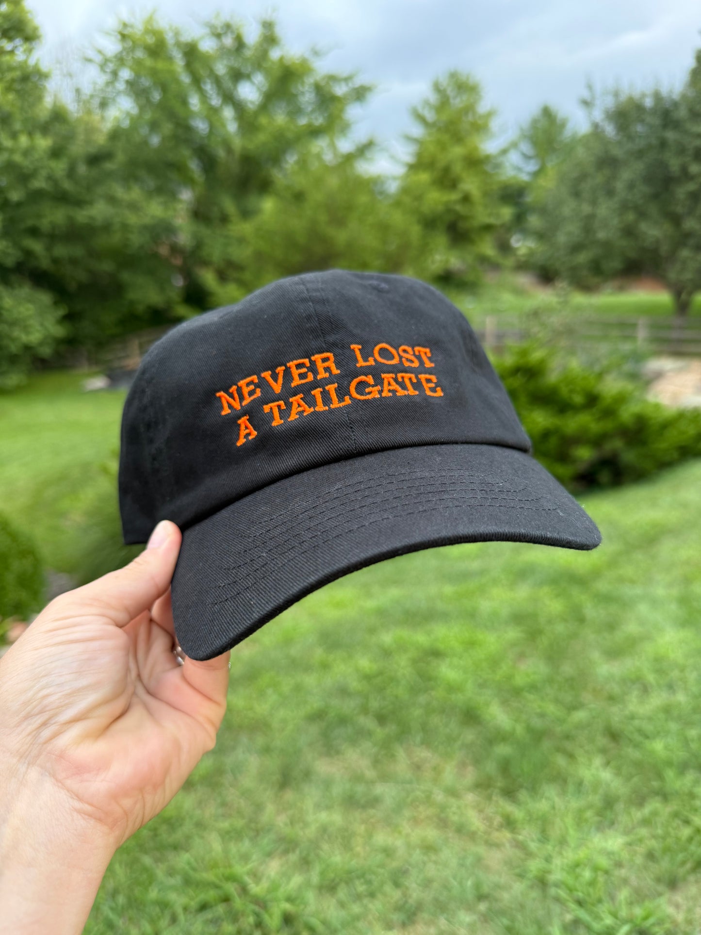 "Never Lost a Tailgate" Bengals Embroidered Cap Hat