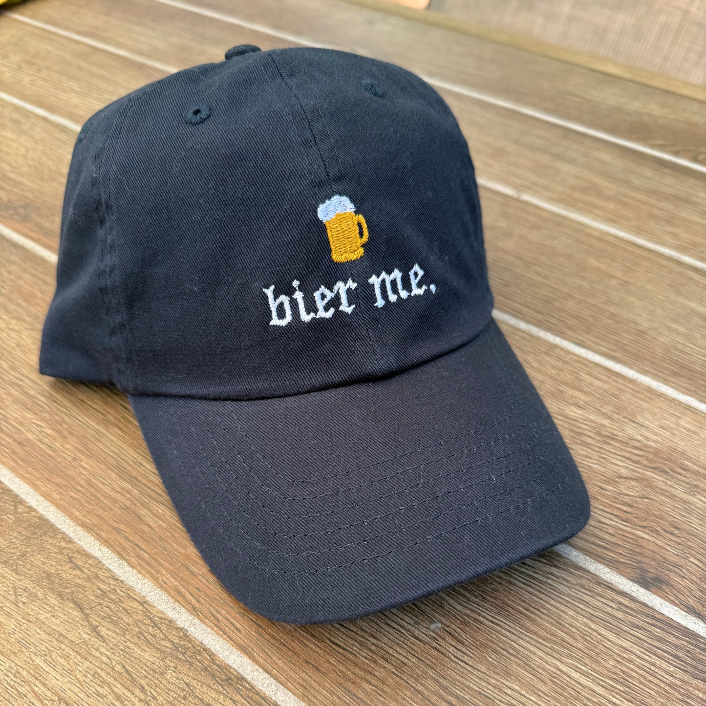 "Bier Me" Oktoberfest Beer Embroidered Hat