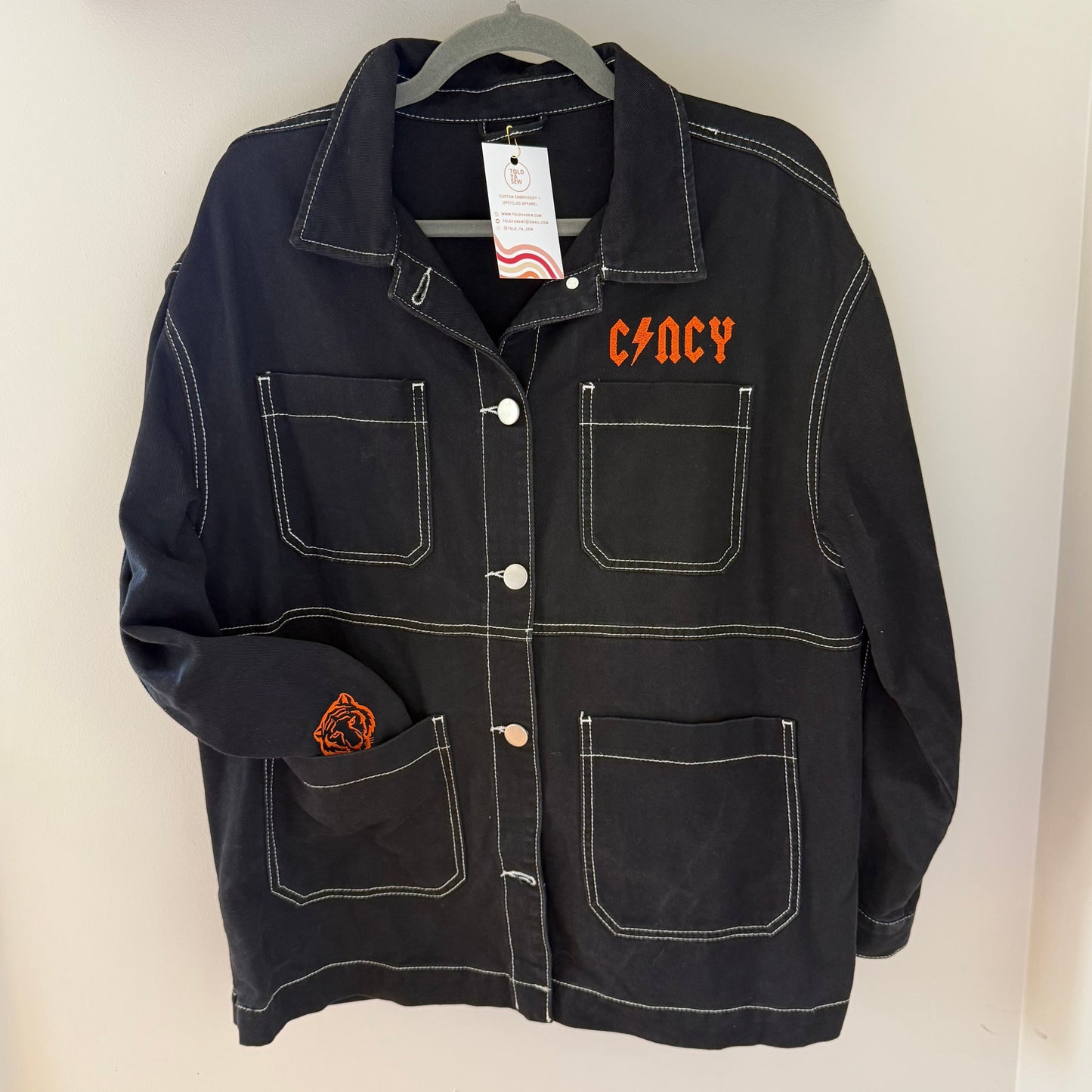 Cincy Rocks Upcycled Workwear Style Jacket