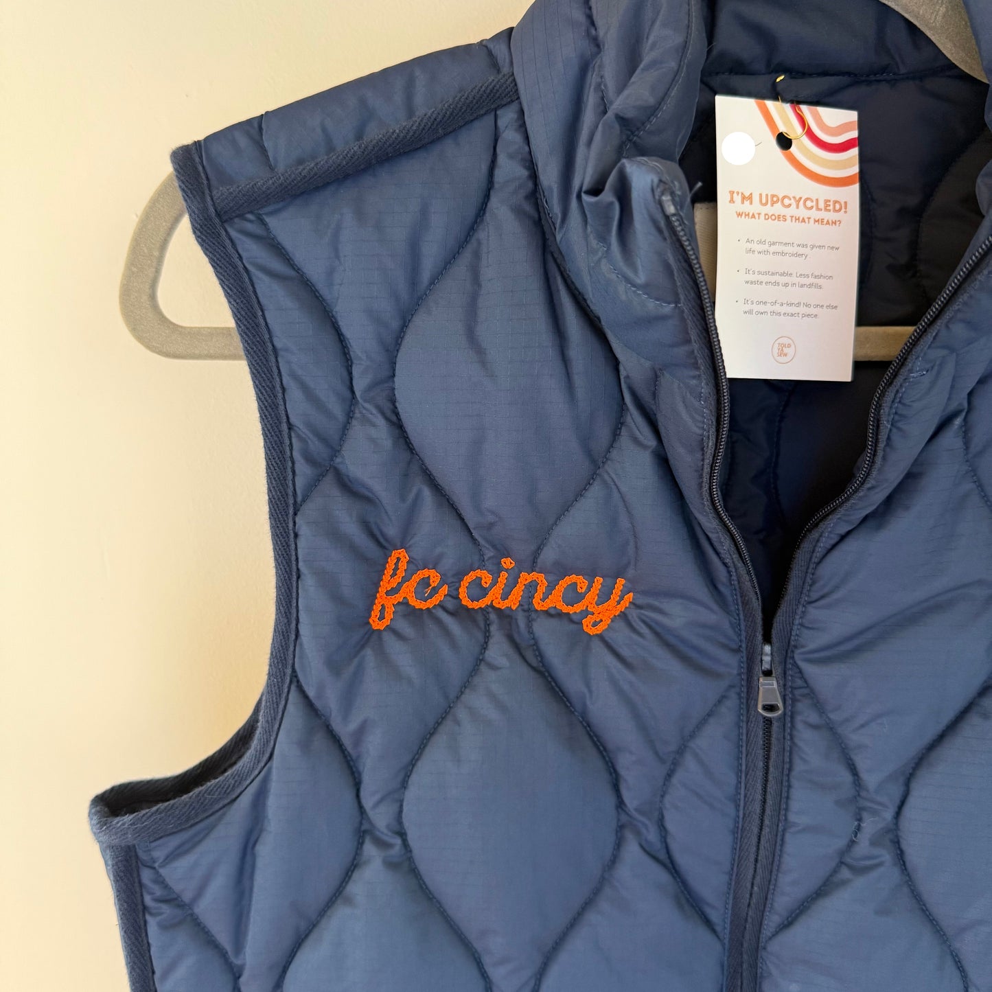 FC Cincy Upcycled Women's Puffer Vest