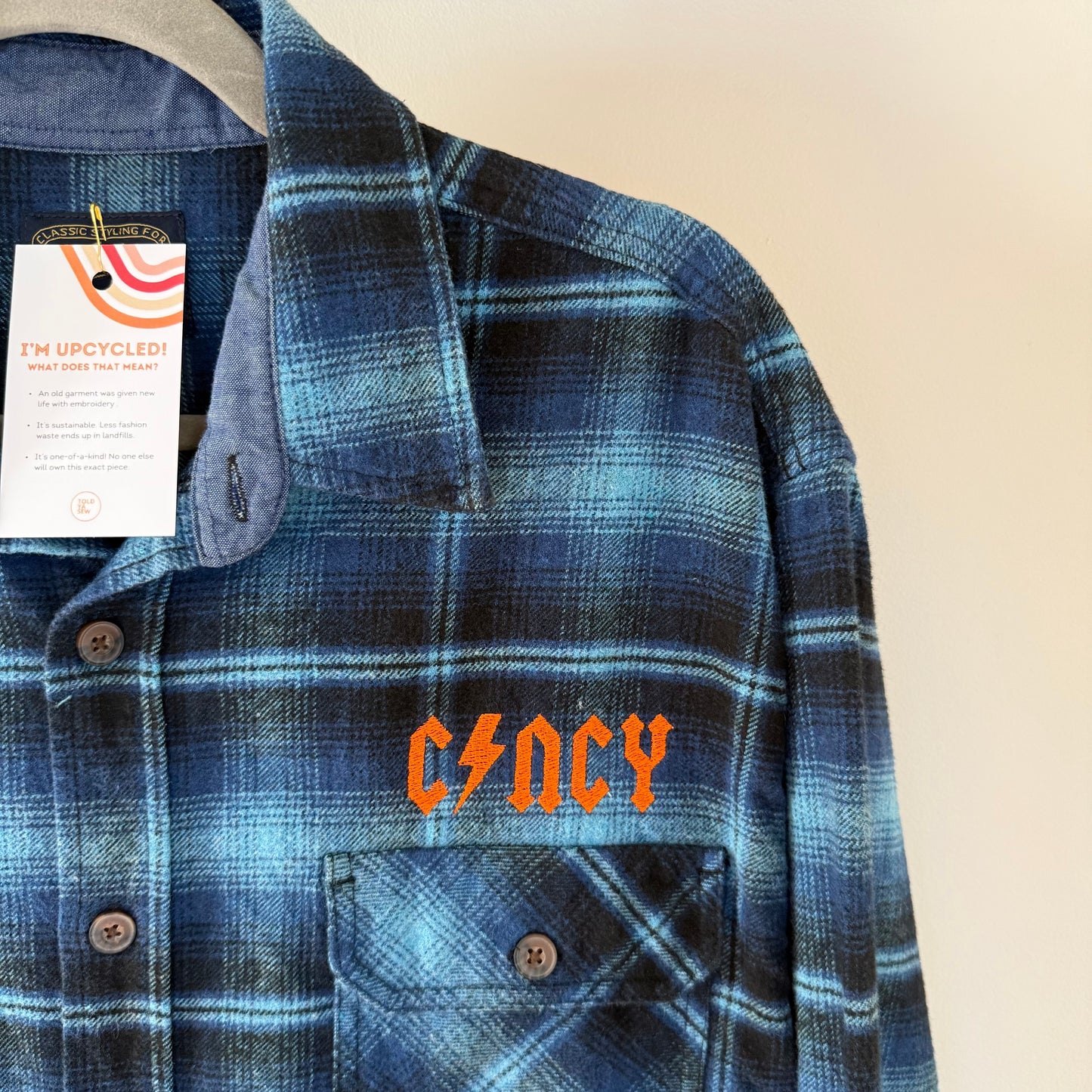 FC Cincy Soccer Rocks Upcycled Heavy Flannel