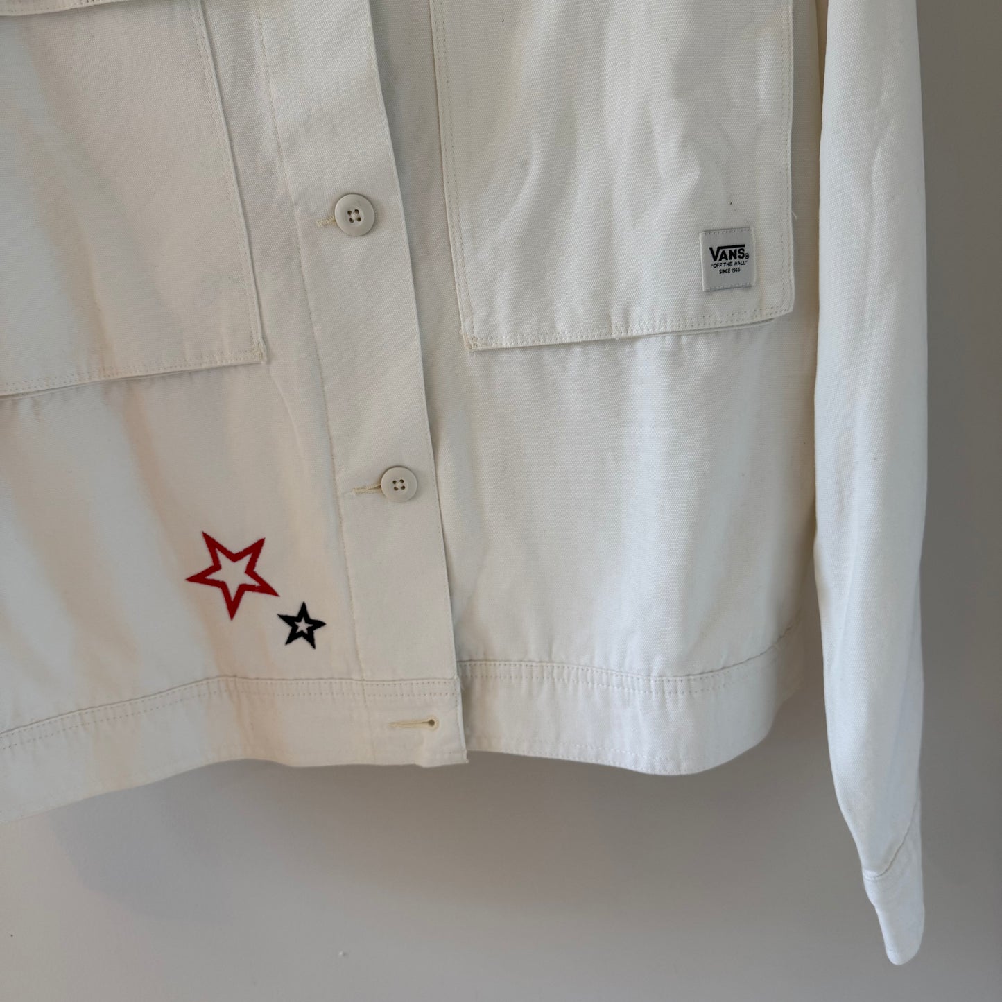 Cincy Reds Rocker Upcycled Embroidered Vans Jacket