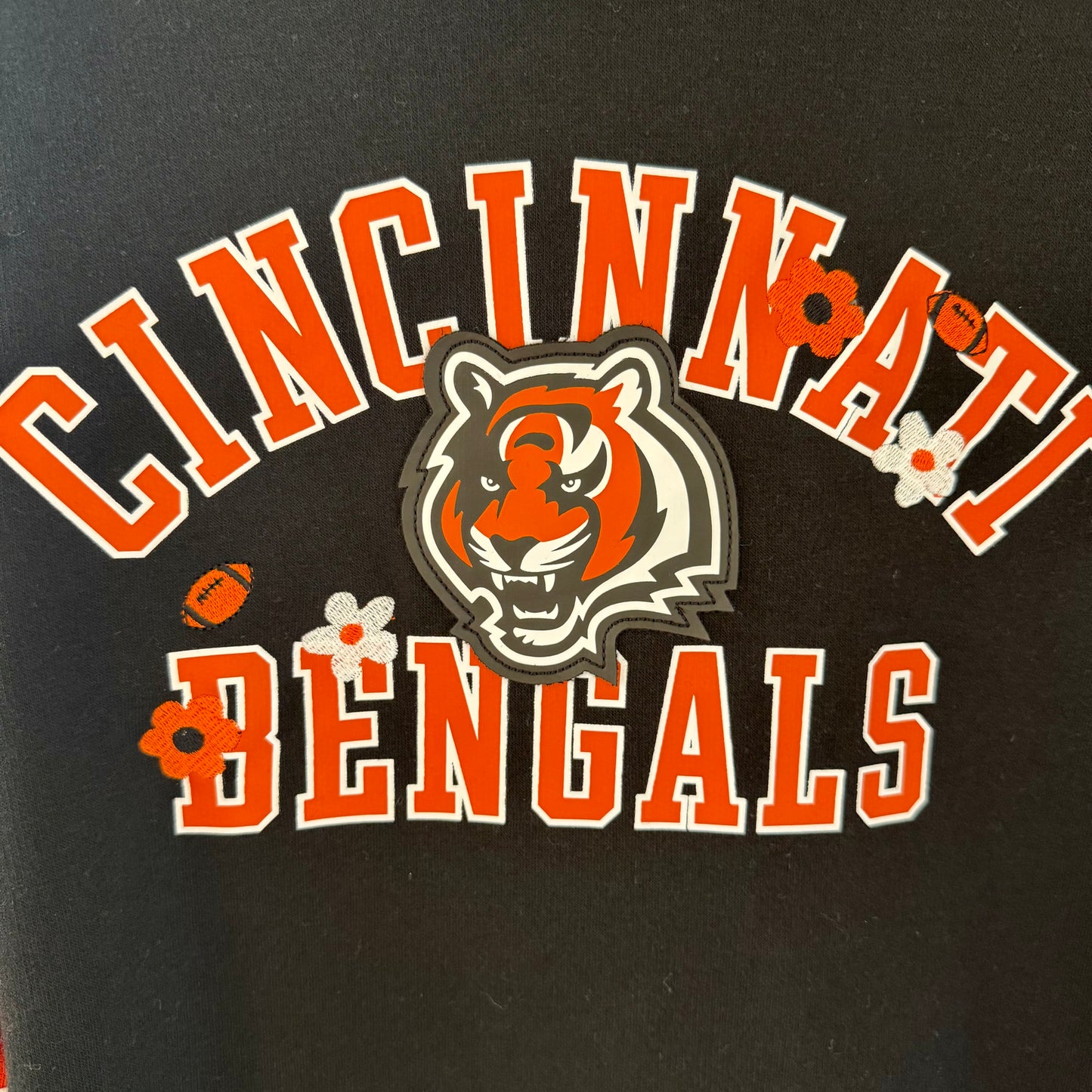 Upcycled Cincinnati Bengals Hoodie