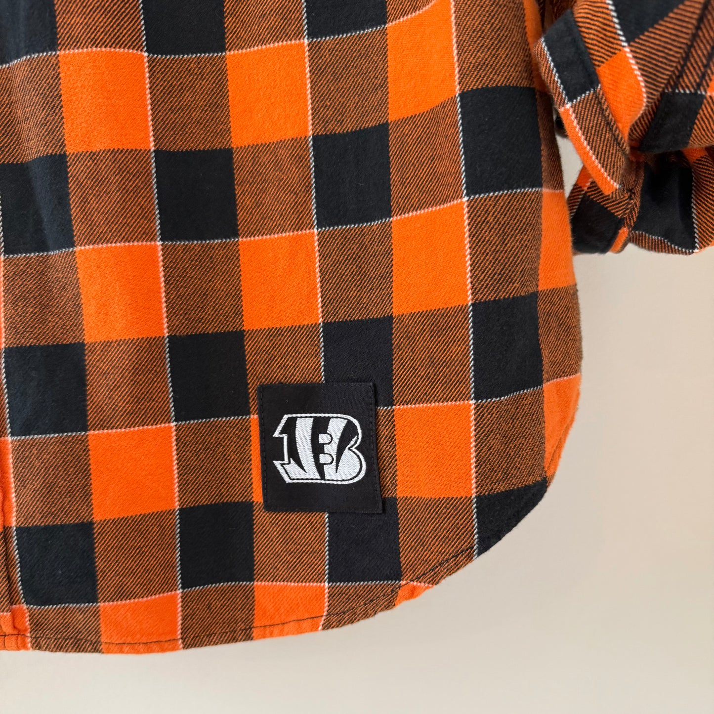 Bengals Upcycled Levi's Brand Official NFL Women's Western Flannel