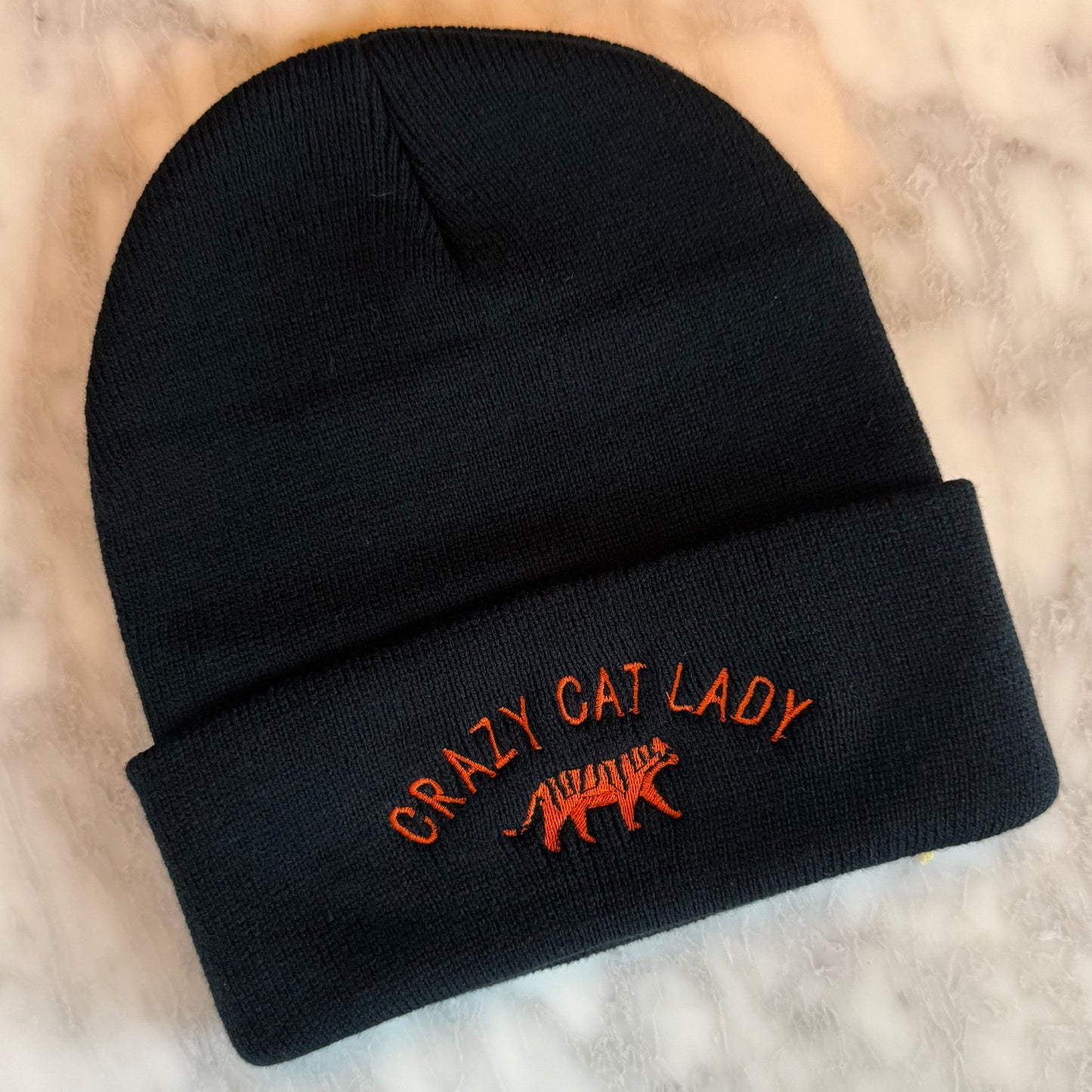 "Crazy Cat Lady" Bengals Embroidered Beanie