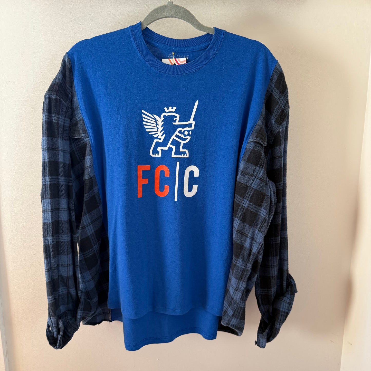 FC Cincinnati Upcycled T-shirt Flannel