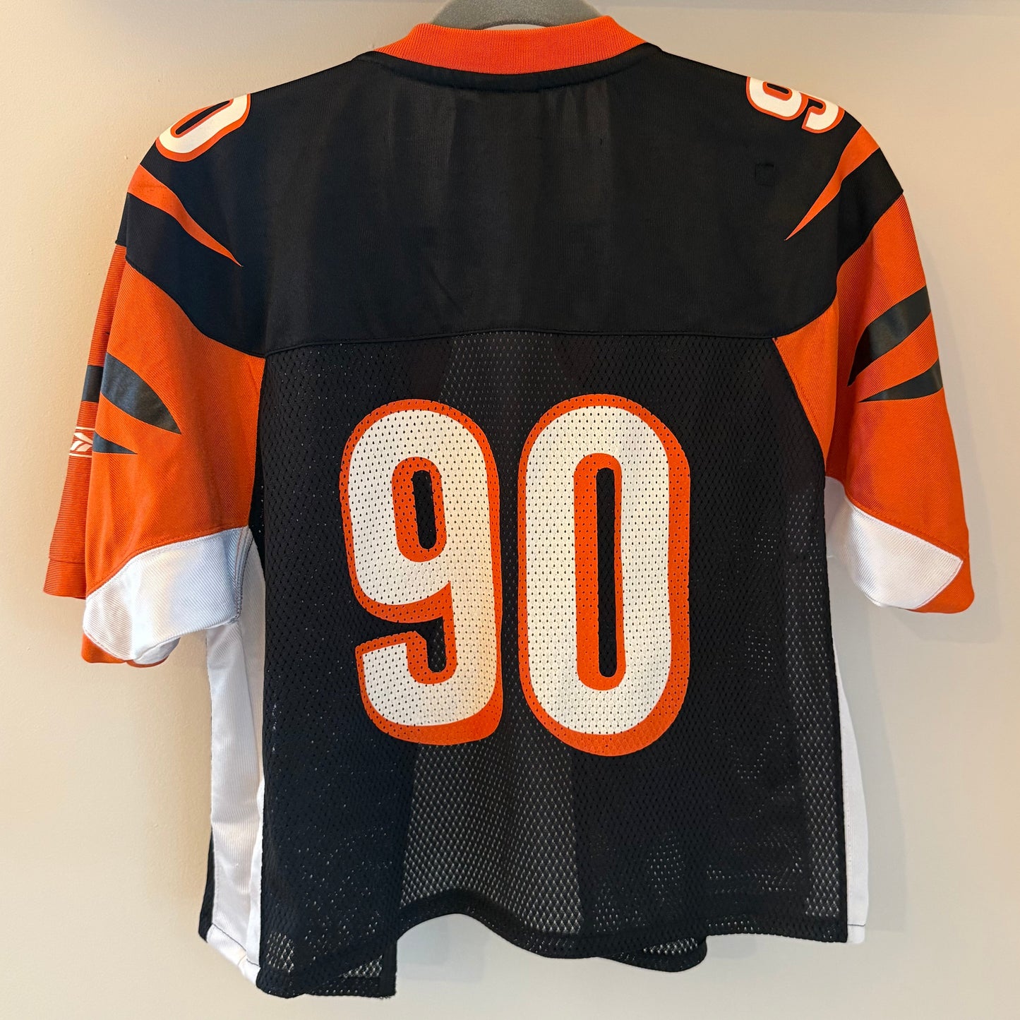 Cincinnati Bengals #90 Reworked Cropped Cardi Jersey