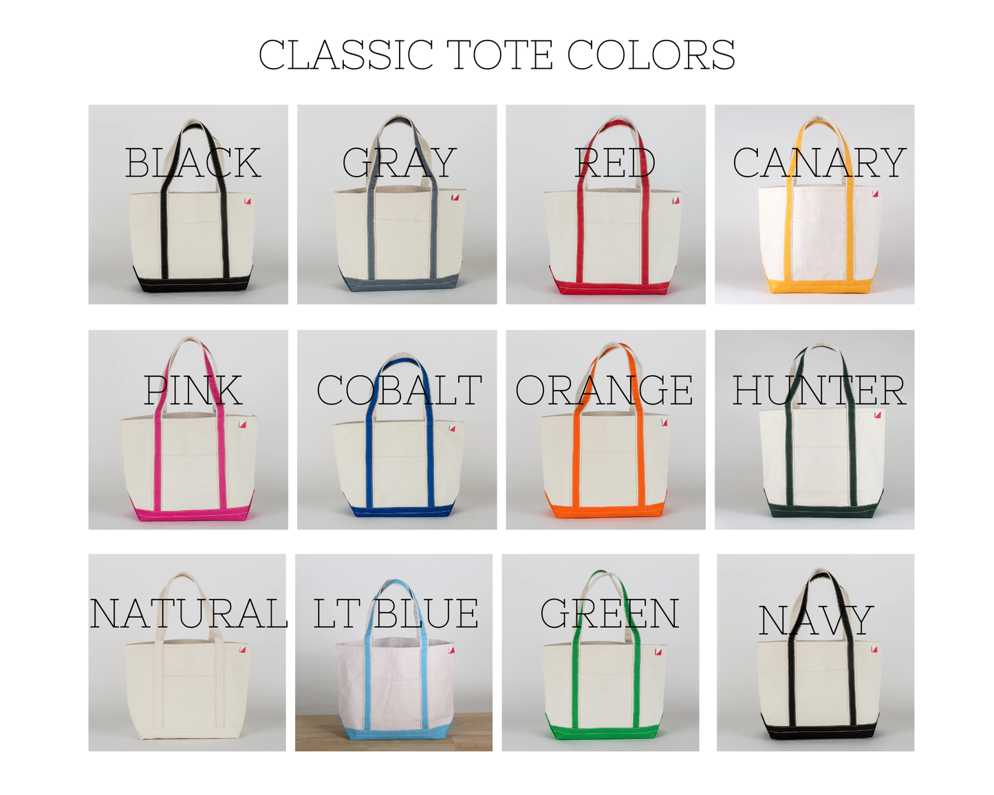 Custom Embroidered Monogrammed Premium Canvas Tote Bag