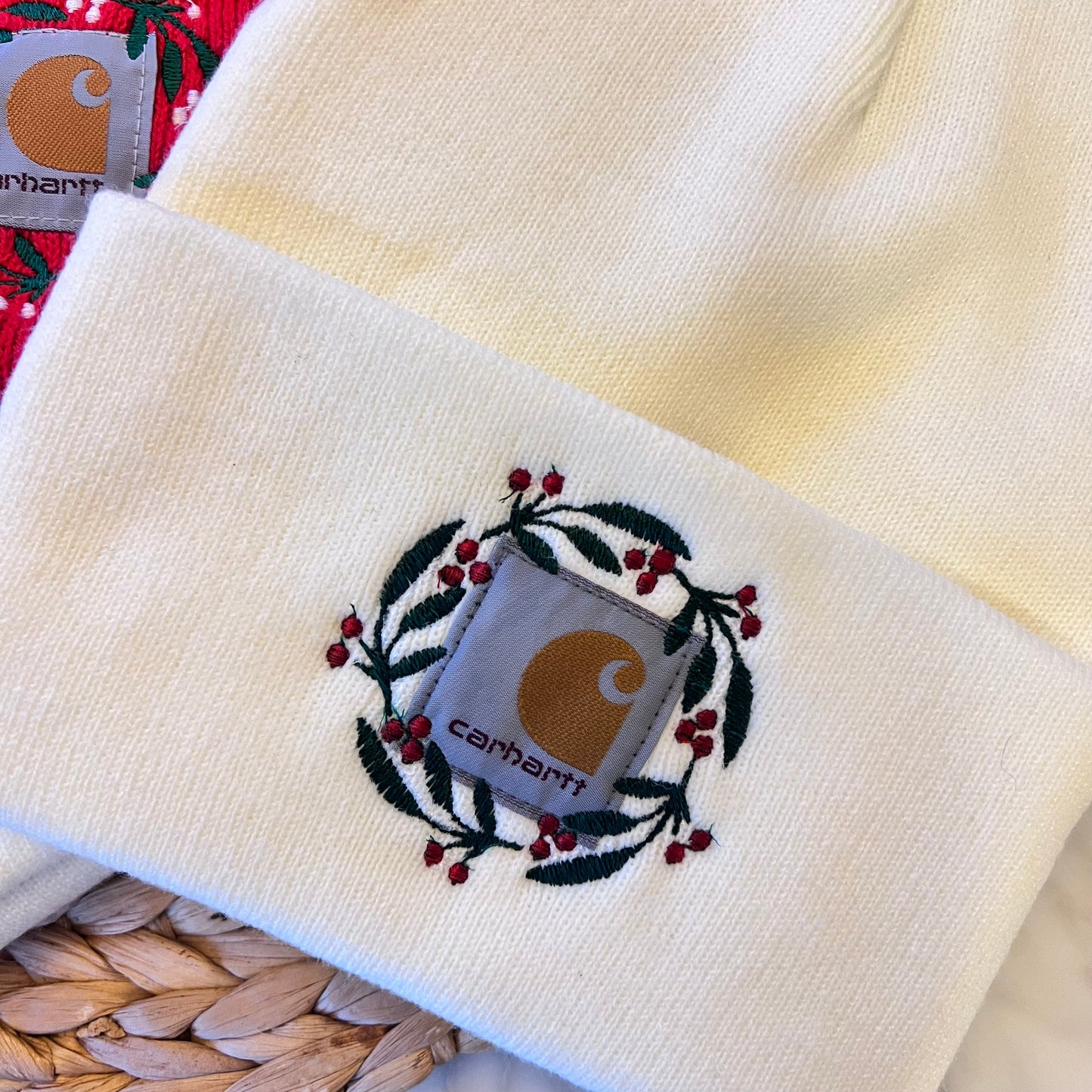 Holiday Embroidered Carhartt Beanies