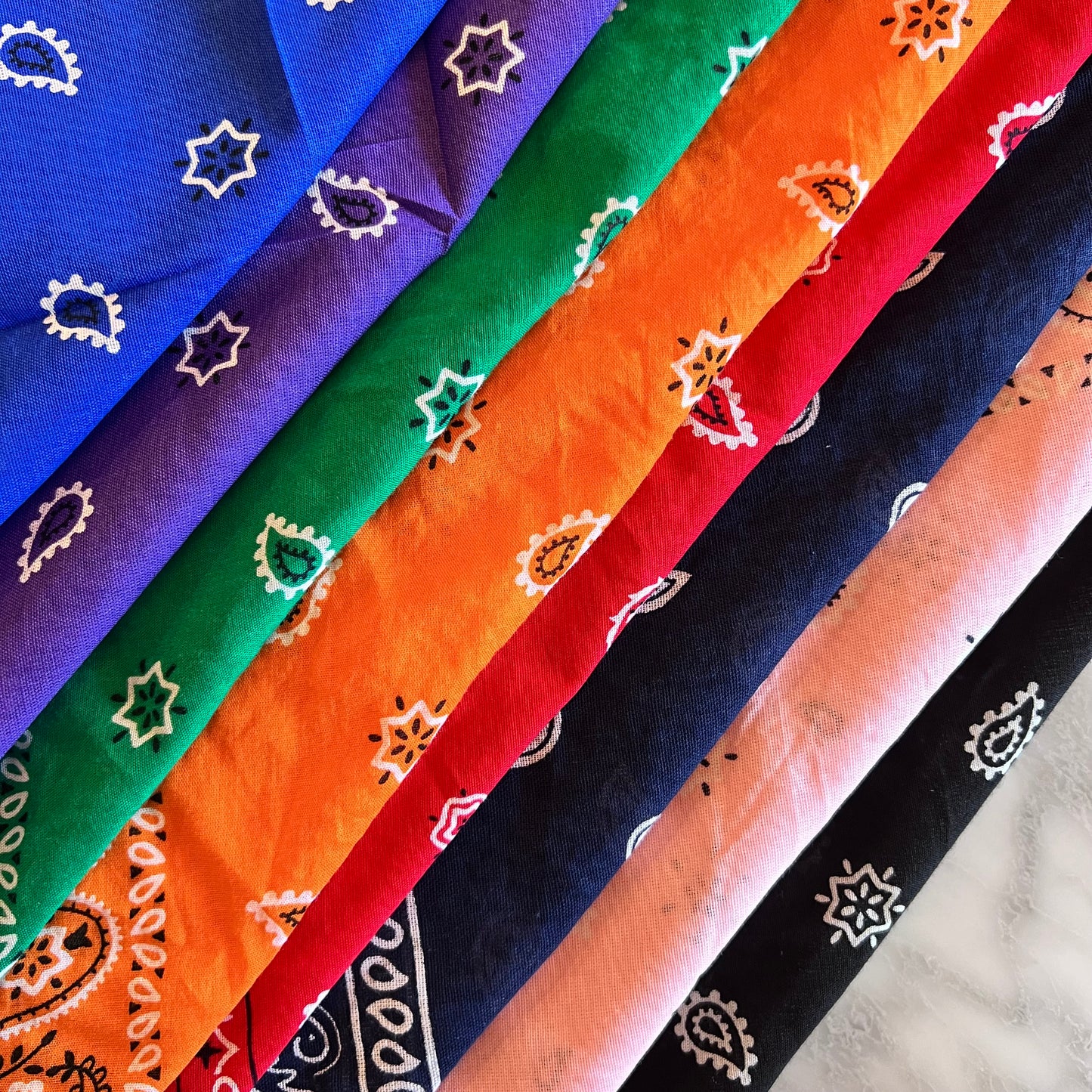 Personalized Chainstitch Embroidered Bandanas