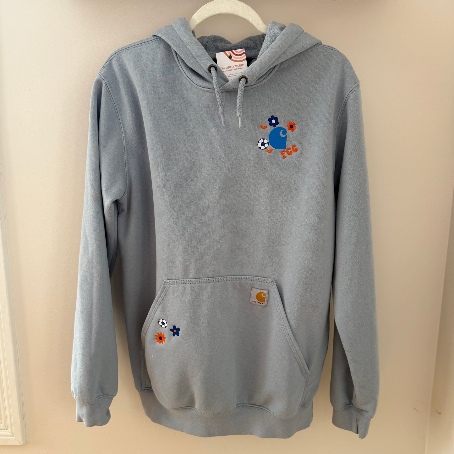 FC Cincy Soccer Embroidered Upcycled Carhartt Hoodie