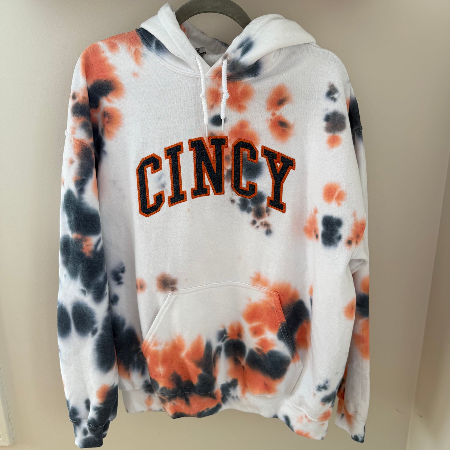 FC Cincy Soccer Upcycled Tie-Dyed Hoodie