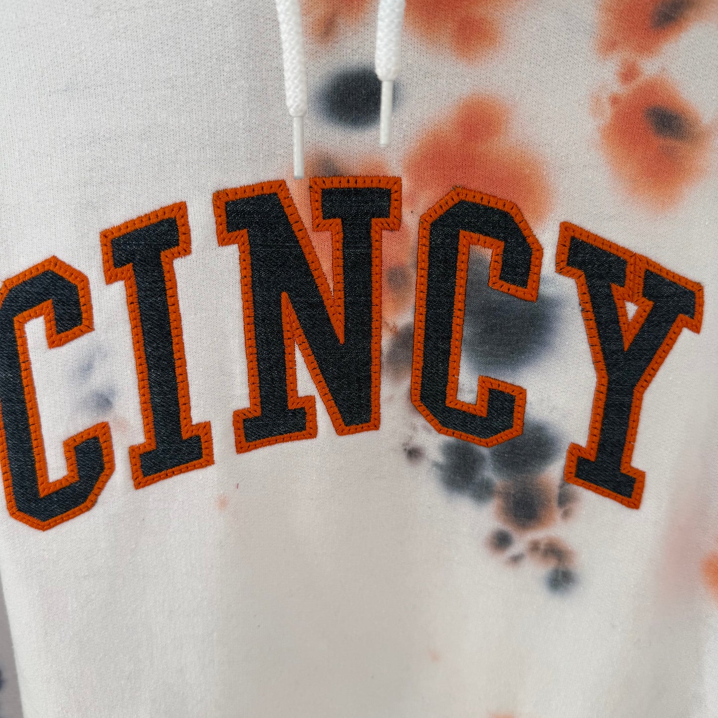 FC Cincy Soccer Upcycled Tie-Dyed Hoodie