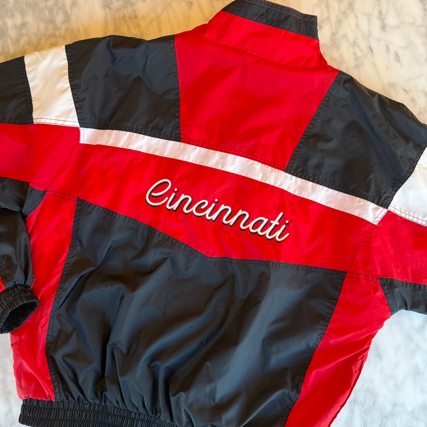 Cincinnati Embroidered Vintage 90s Upcycled Windbreaker
