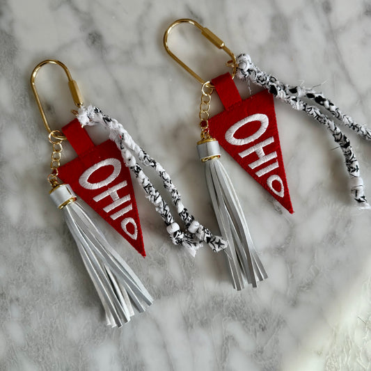 Ohio State OSU Pennant Bag Charm