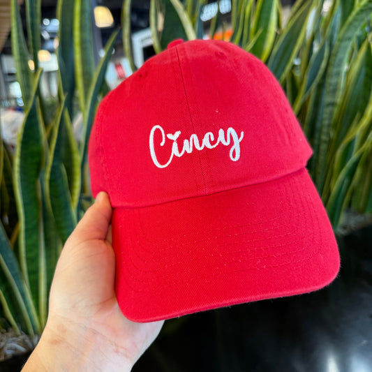 Cincy Love Embroidered Baseball Cap Hat