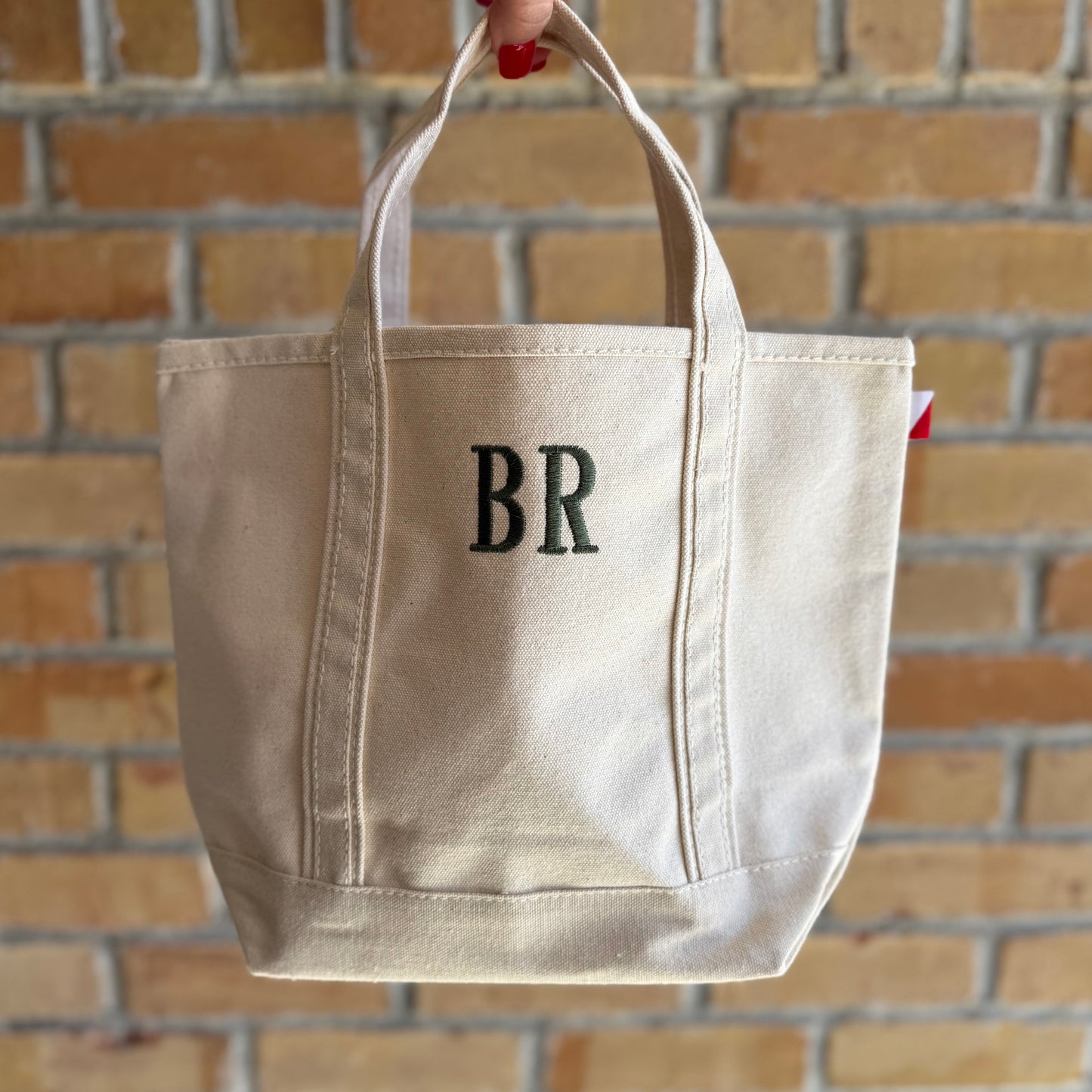 Custom Embroidered Mini Premium Canvas Tote Bag