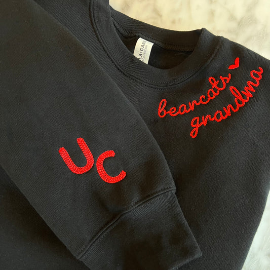 Custom Embroidered Neckline Crewneck