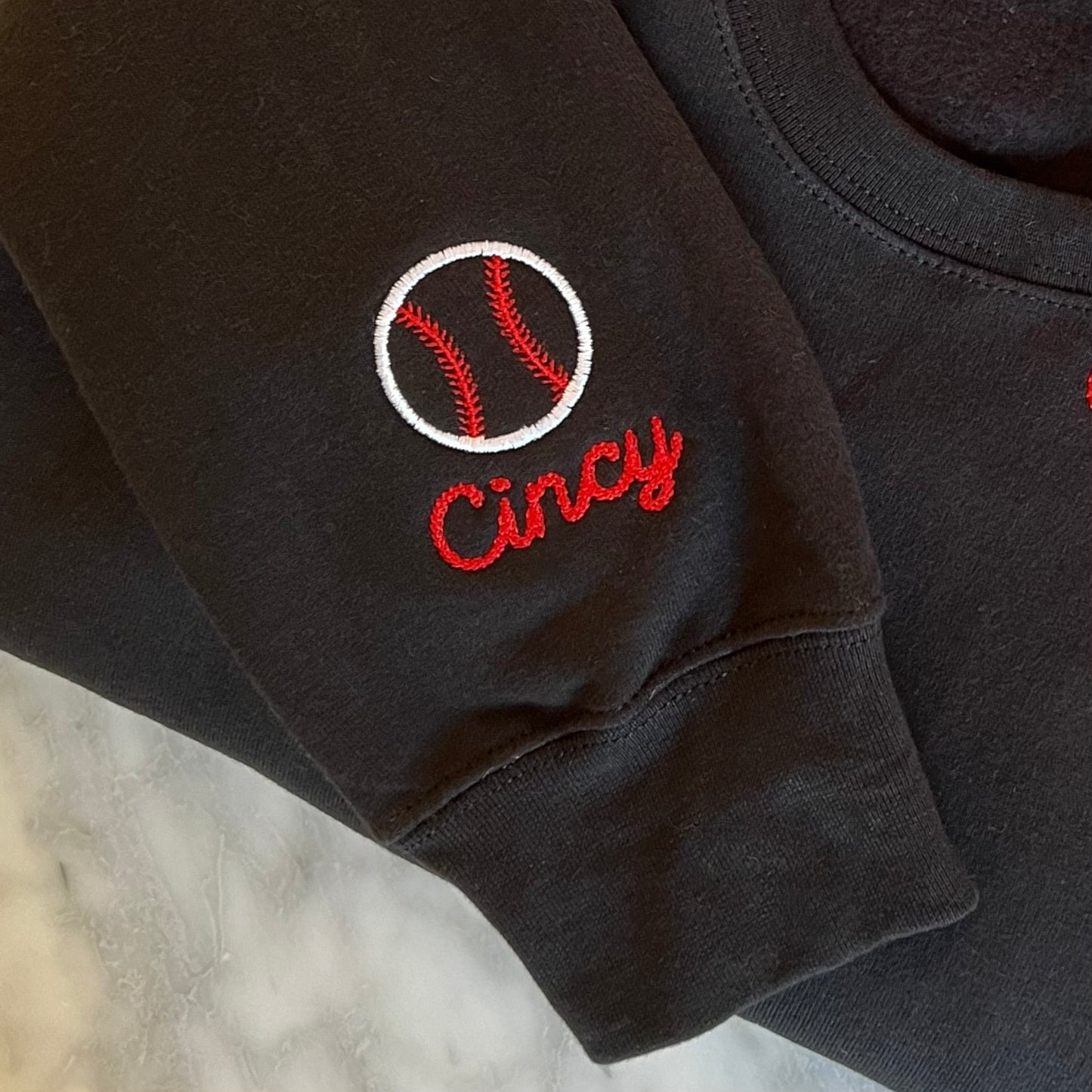 Play Ball! Cincy Embroidered Sweatshirt