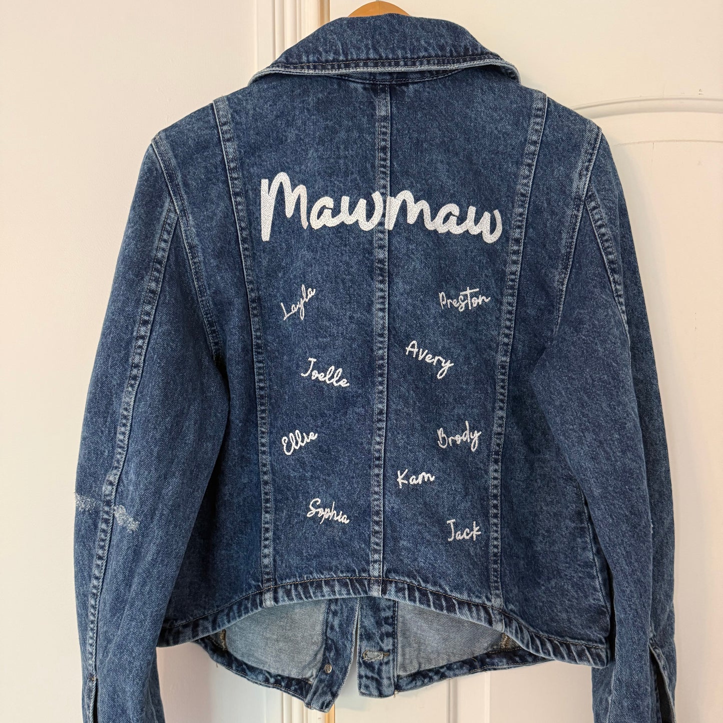 Custom Embroidered Denim Jacket - Design Deposit