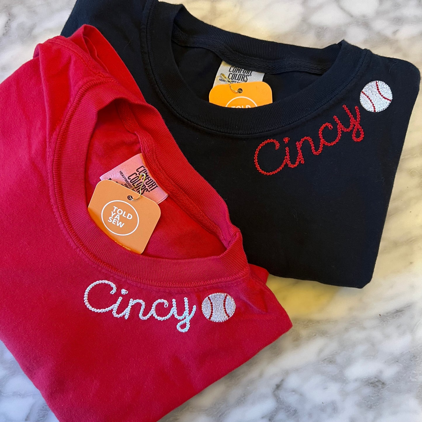 Cincy Baseball Embroidered  T-Shirt