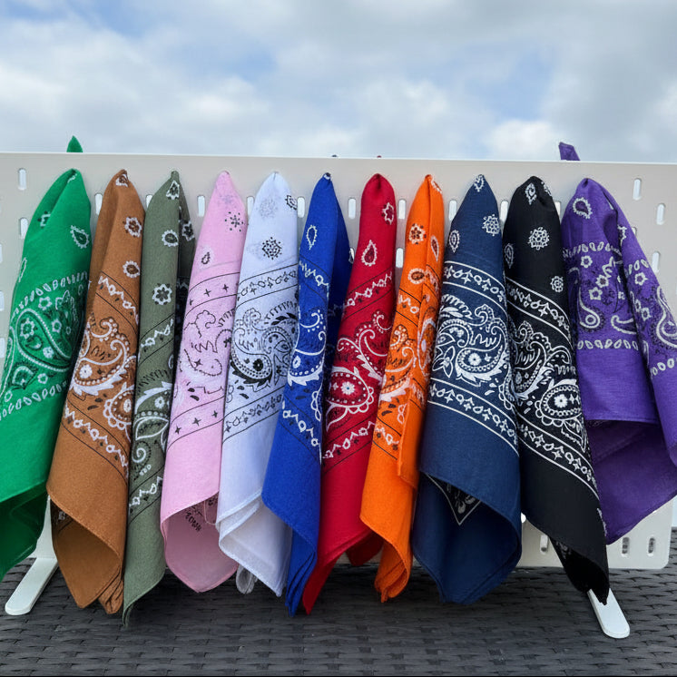 Personalized Chainstitch Embroidered Bandanas