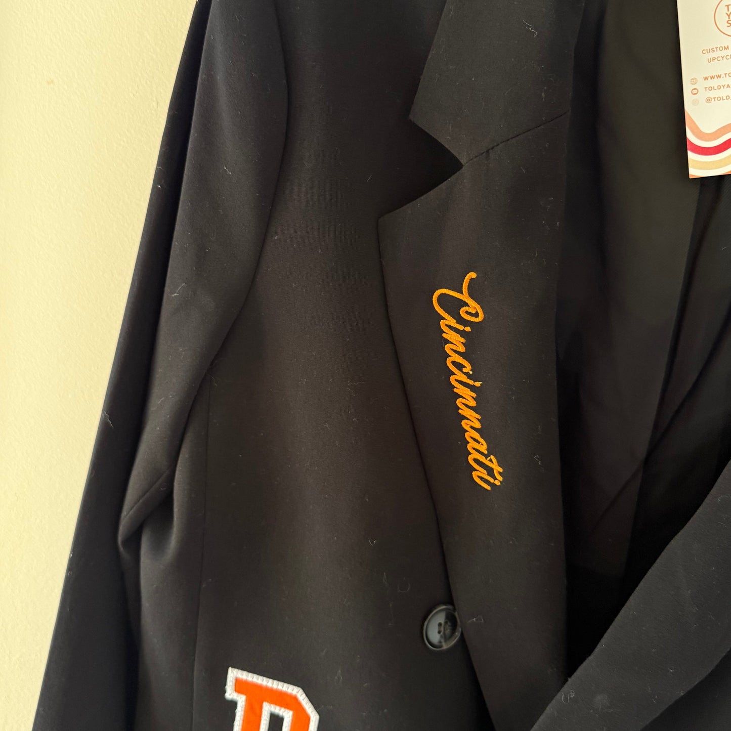 Cincinnati Bengals Embroidered Double Breasted Blazer