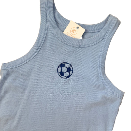 FC Cincy Soccer Embroidered Upcycled Tank Top