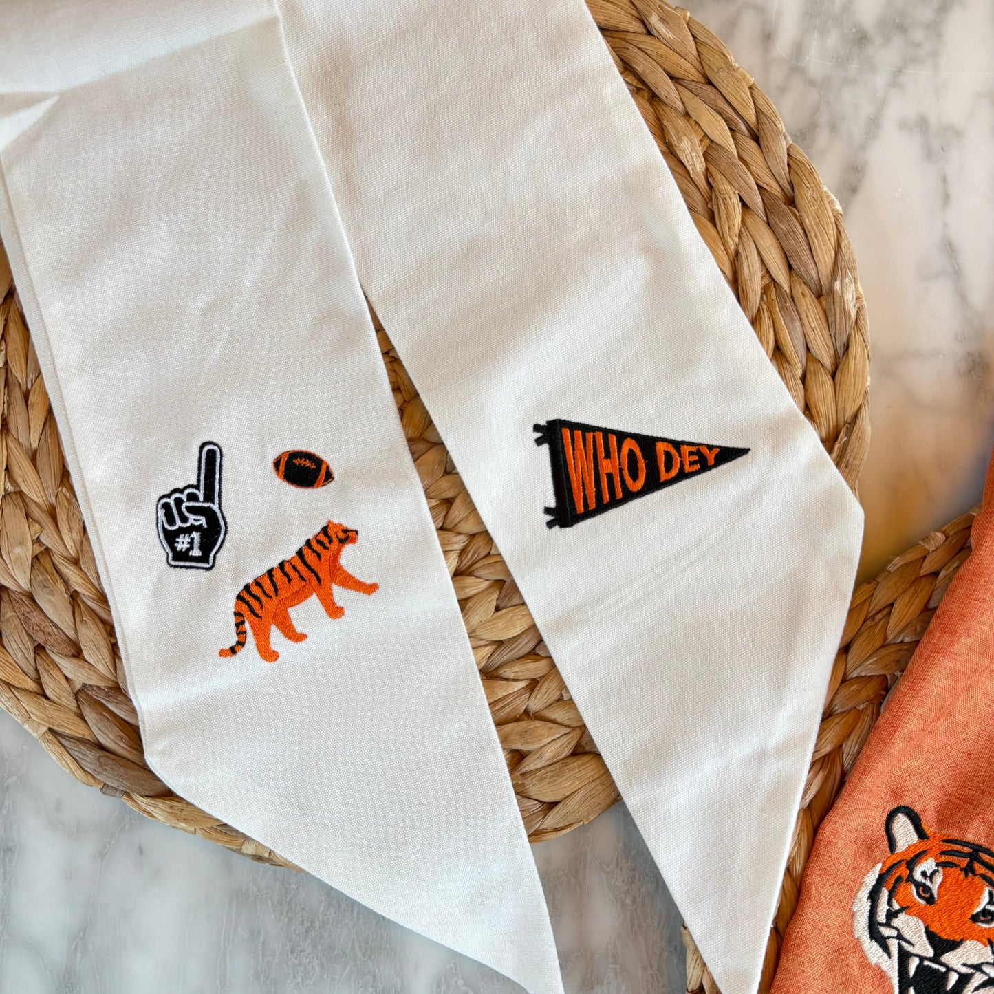 Cincinnati Football Embroidered Wreath Sashes