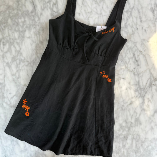 Cincy Bengals-Inspired Upcycled Sundress