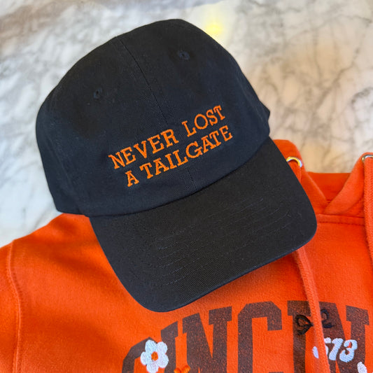 "Never Lost a Tailgate" Bengals Embroidered Cap Hat