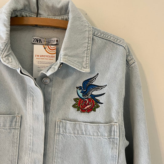 Bird & Rose Upcycled Zara Denim Shirt/Jacket Shacket