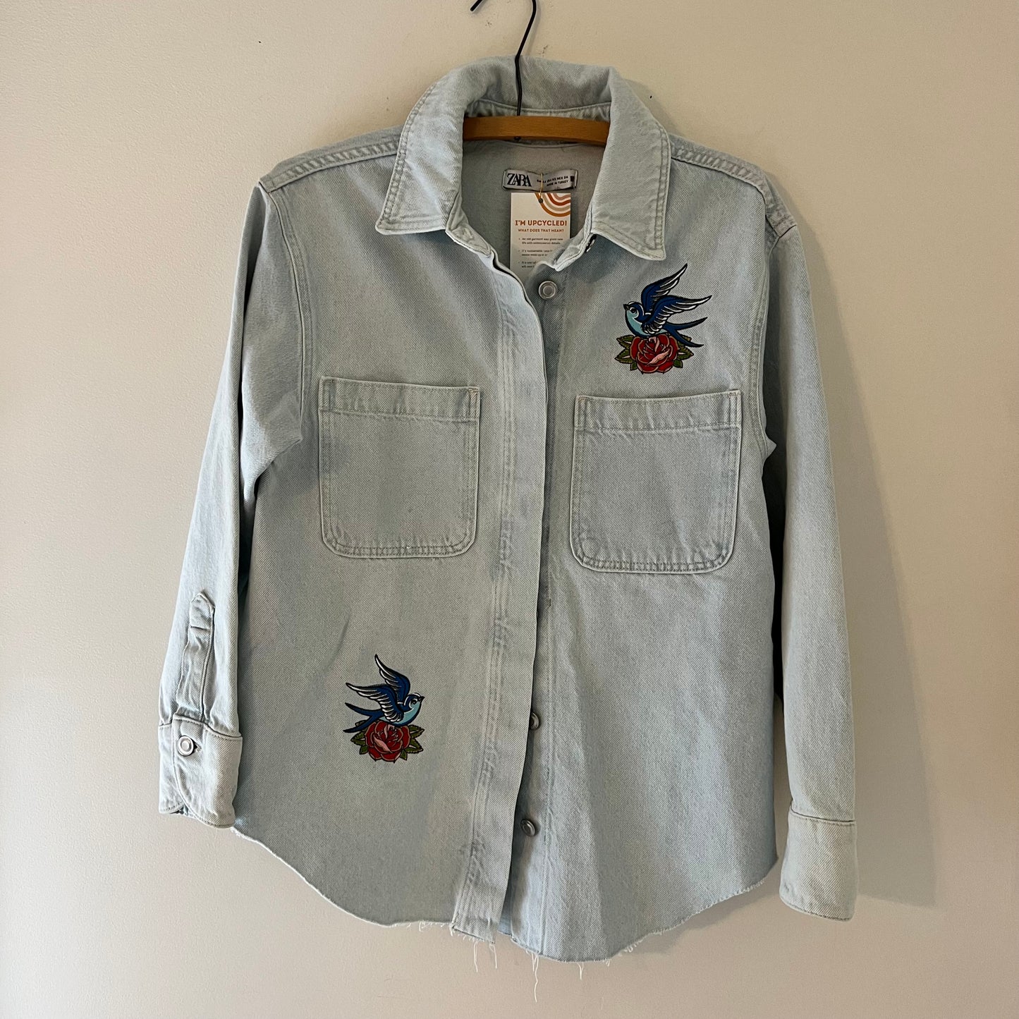 Bird & Rose Upcycled Zara Denim Shirt/Jacket Shacket