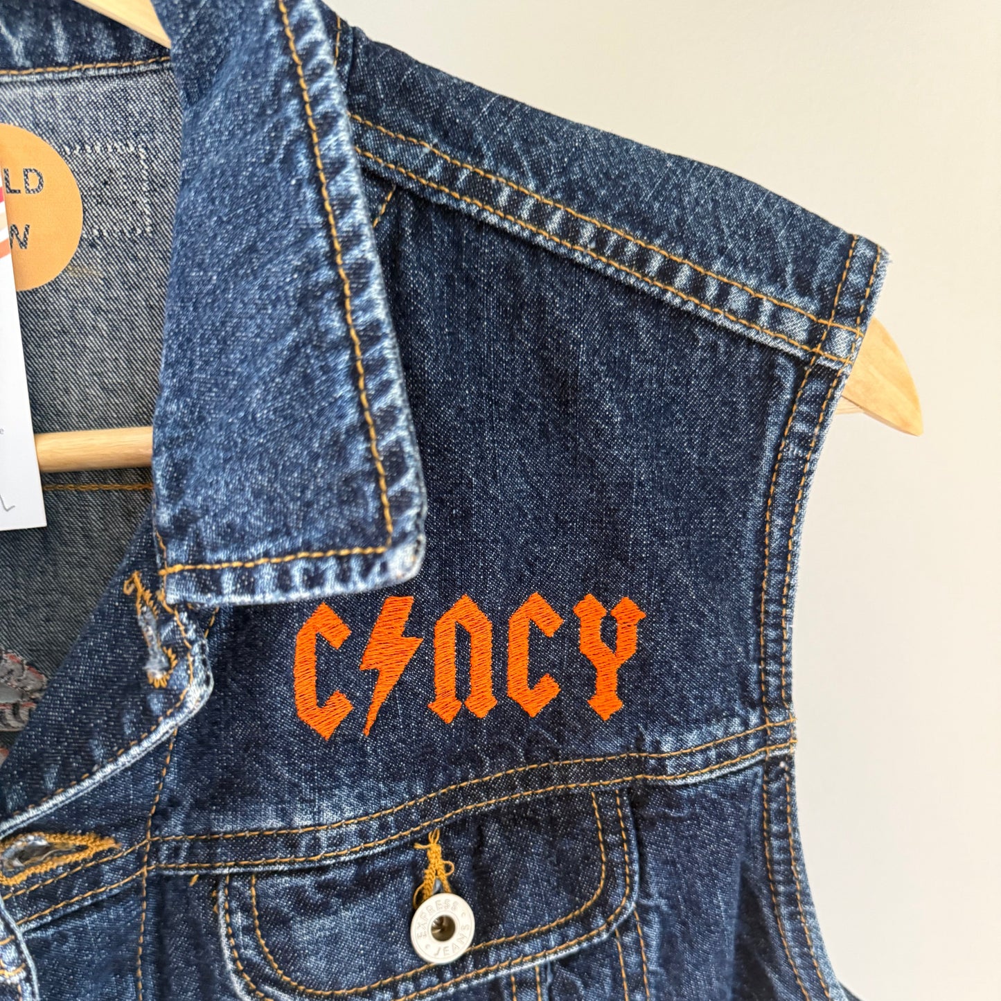 Cincy Bengal Tigers Denim Vest
