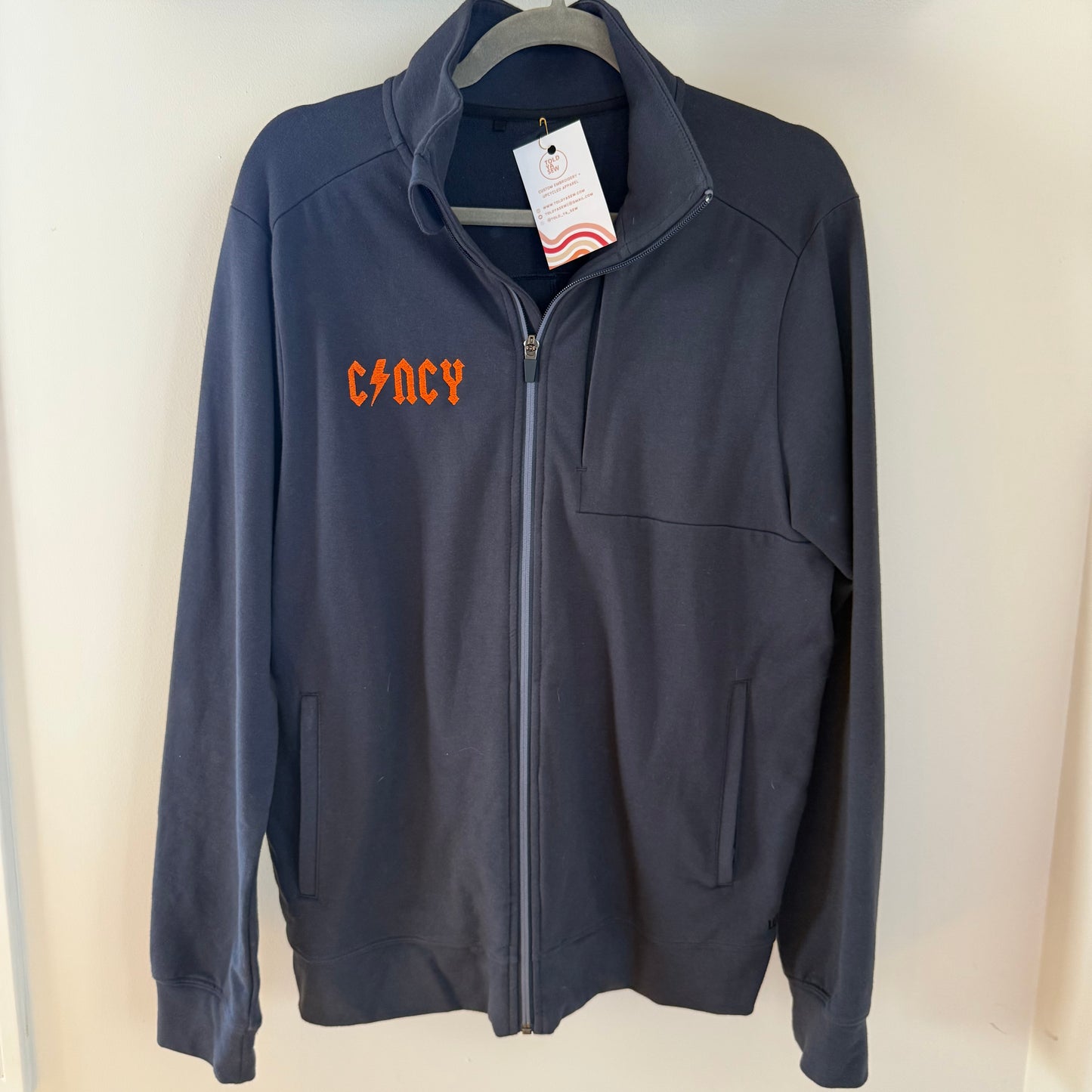 FC Cincy Soccer Rocks Upcycled Men's Zip-Up Jacket