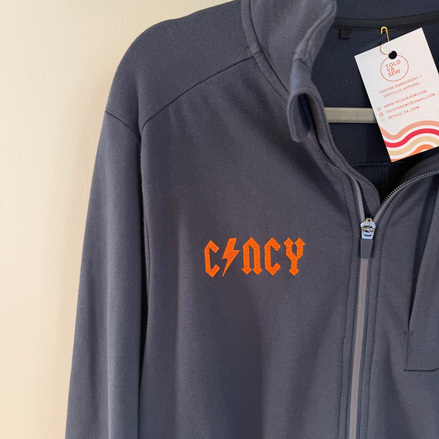 FC Cincy Soccer Rocks Upcycled Men's Zip-Up Jacket