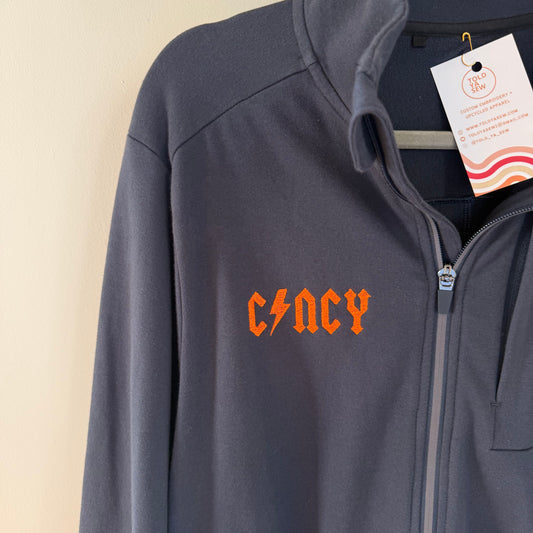 FC Cincy Soccer Rocks Upcycled Men's Zip-Up Jacket