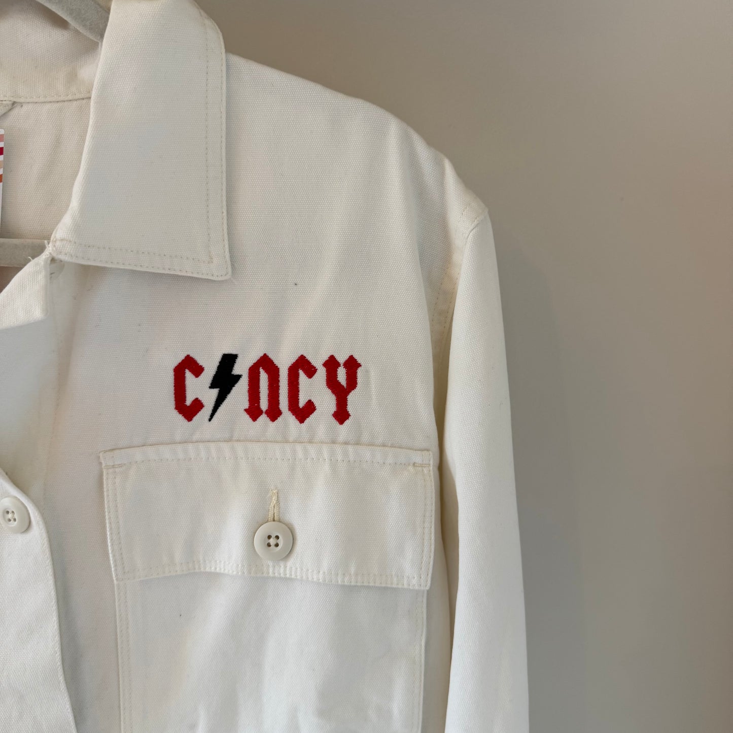 Cincy Reds Rocker Upcycled Embroidered Vans Jacket