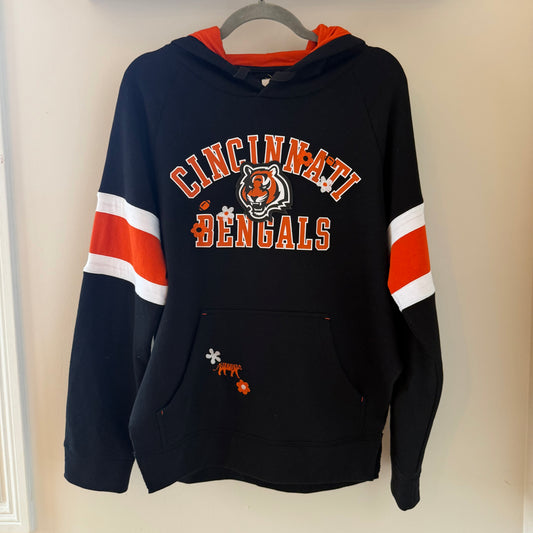 Upcycled Cincinnati Bengals Hoodie