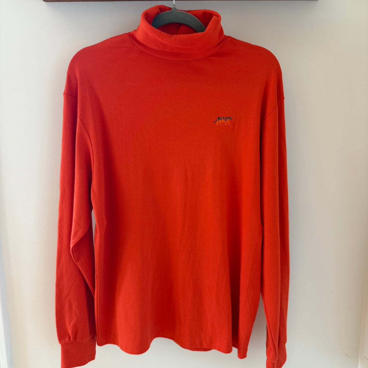 Bengal Tiger Embroidered Upcycled Vintage Gap Turtleneck