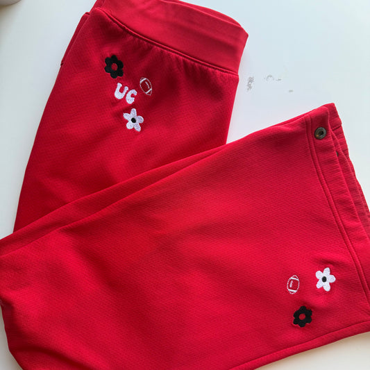 UC Embroidered Upcycled Nike Fit Dry Athletic Pants